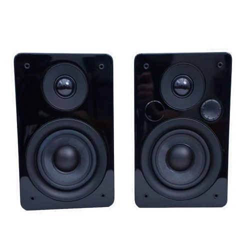 Peachtree Audio M24x Powered Bluetooth Bookshelf Speakers (Pair) – Real Bamboo | Hi-Fi Sound, 5.25” Woofer, RCA, Optical, USB Charging, Subwoofer Out | Ideal for TV, Turntables & PCs