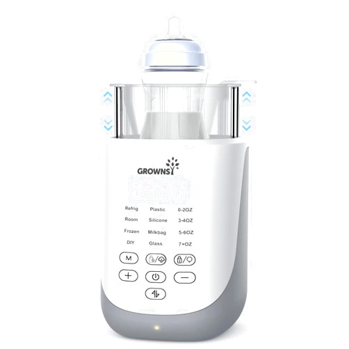 GROWNSY Bottle Warmer, 10-in-1 Fast Baby Bottle Warmer with Night Light for Breastmilk&Formula, Parent's Choice Milk Warmer with Innovative Auto-Lift Feature, Smart Accurate Control, Memory Function