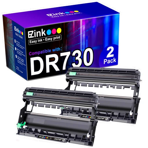 E-Z Ink (TM Compatible Drum Unit Replacement for Brother DR 730 Drum Unit Compatible with HL-L2350DW HL-L2395DW HL-L2370DW HL-L2370DWXL MFC-L2750DW MFC-L2710DW DCP-L2550DW Printer (2 Drum)