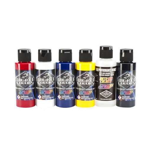Wicked Colors W110-00 2-Ounce Wicked Detail Sampler Set Airbrush