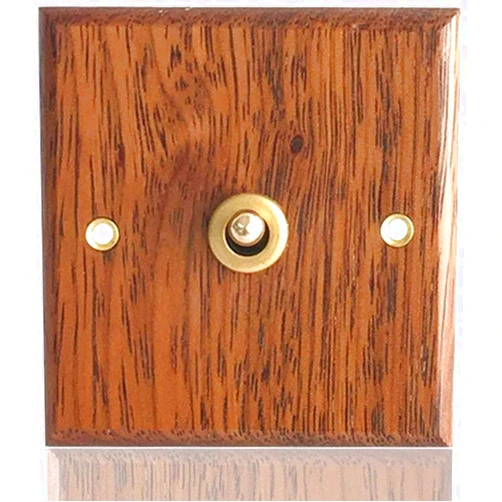 AVTREE Switch Type 1 Gang / 2 Gang / 3 Gang Wall Switch Socket 86 10A 110V-250V Rocker Switch Retro Handcrafted Switch Lever Wall Maple Wood/Walnut Brass Lever (Color : 1 groupe)