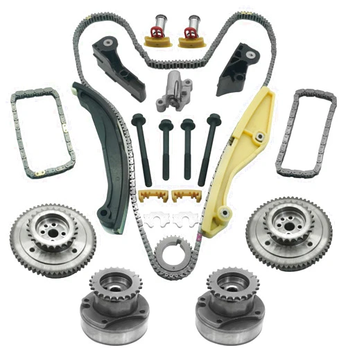 OEKITS 90738S Timing Chain Kit with VVT Cam Phaser for Ford Explorer F-150 EdgeTaurus Transit Mustang Flex & Lincoln MKX MKZ MKS 3.5L 3.7L 95690 95688 95697 95691 95687 AT4Z6L266B