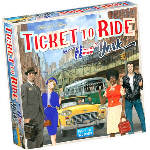 Days of Wonder Ticket to Ride New York Board Game - Train Route-Building Strategy Game, Fun Family Game for Kids & Adults, Ages 8+, 2-4 Players, 10-15 Minute Playtime, Made by Days of Wonder