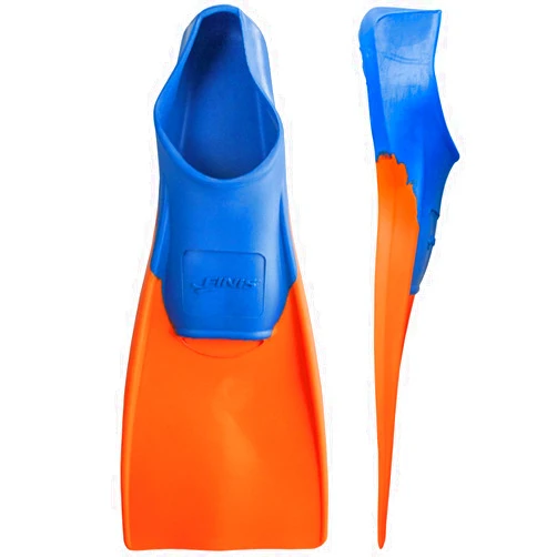 FINIS Long Floating Fins , Blue/Orange, XXS (Jr. 11-1) (1.05.037.02)