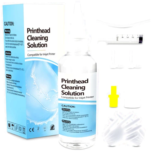 Wawocs Printhead Cleaning Kit Work for Epson HP Canon Brother Inkjet Printer Head Cleaning Kit, Printhead Cleaner Kit, Printer Cleaning Solution, Print Head Cleaner, Printer Cleaner for Flushing Printer