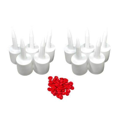Tube A New TubeANew - The Solution for Dried or Caulk Tubes (2 Packs of 5) with 50 Caulk Cap, Red Caulk Saving Cap, Caulk Cap Saver for Sealing and Preserving Open Caulking Tube Combo Pack…