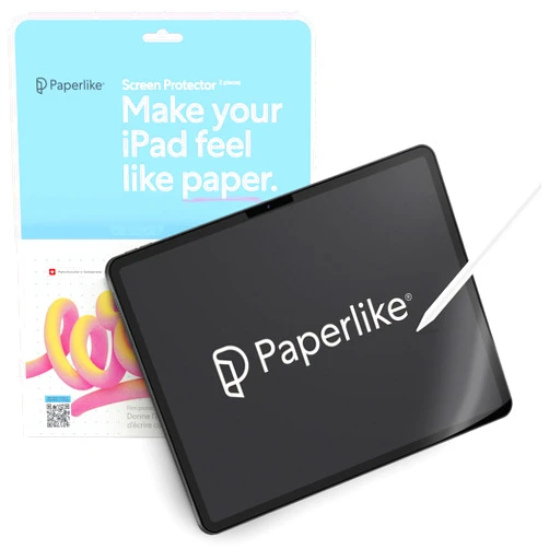 Paperlike 2.1 (2 Pieces) for iPad Pro 13” (2024) - Transparent Screen Protector for Notetaking and Drawing like on Paper