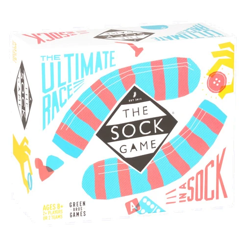 Asmodee Green Brothers Games | The Sock Game | Board Game | Ages 8+ | 2+ Players | 5-30 Minutes Playing Time