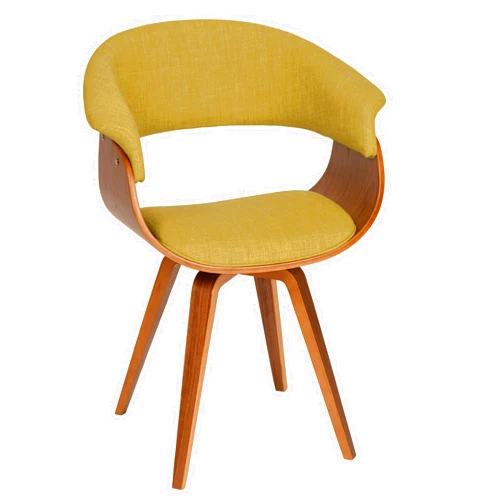 Armen Living Summer Chair in Green Fabric and Walnut Wood Finish 31
