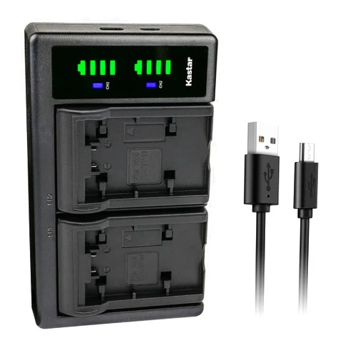 Kastar VW-VBT380 LTD2 USB Battery Charger Compatible with Panasonic HC-V520GK HC-V520MGK HC-V520K HC-V550 HC-V550M HC-V550K HC-V620M HC-V710 HC-V720 HC-V720M HC-V720GK HC-V785K Camera