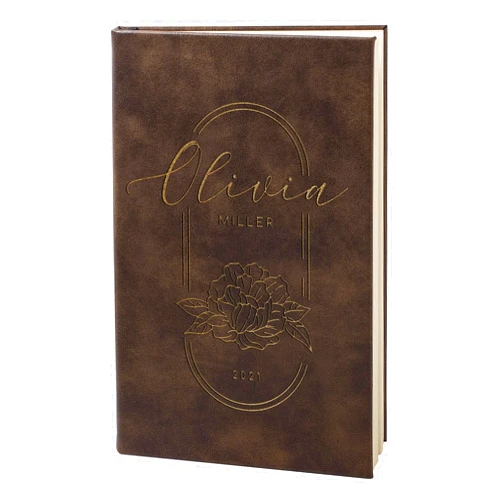 Customization Mill Personalized Notebook, Journals to Write In for Women, Men w/Name | Rustic - 9 Designs & Colors | Custom Notebook, Diary for Girls, Her, Gifts from Him, Engraved, Lined Pages, Gift for Sister, Mom