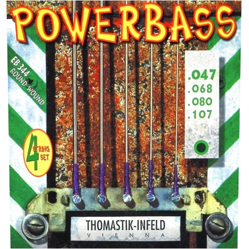 Thomastik-Infeld EB344 Bass Guitar Strings: Power Bass 4 String Magnecore Set G, D, A, E Set