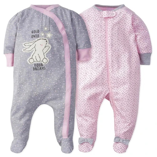 Gerber Baby Girls' 2-pack Sleep 'N Play
