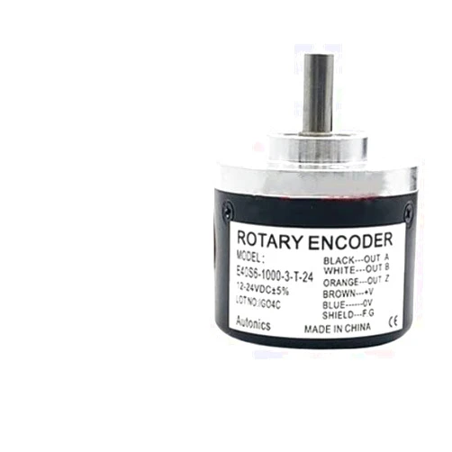 MAVARO E40S6-1000-3-T-24 Rotary Encoder 100 200 360 500 600 1000 1024 1200 2000 2500 3600 Pulse 12-24VDC ABZ Three Phase (Color : E40S6-1800-3-T-24)