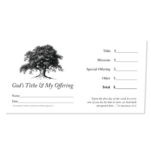 ChurchEnvelopes.com 500 Church Offering | Tithe Donation Envelopes.