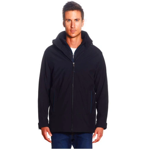 Weatherproof Ultra Tech Mens Jacket Winter Coat for Men Winter Coat Rain Jacket for Men with Fleece Bib and Removable Hood