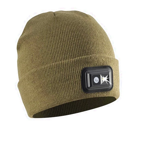Panther Vision POWERCAP LED Hat Light 150 Lumens Rechargeable Fleece Beanie with Bright Built-in Headlamp Waterproof LED Warm One Size Cap