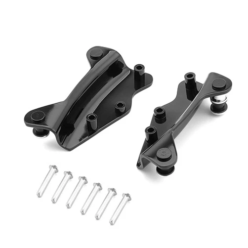 Wsays Sissy Bar 4-Point Docking Hardware Kit Tour Pak Rack Docking Kit Compatible with Harley Touring 2009-2013 Gloss Black