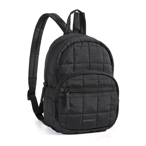 BAGSMART Mini Backpack for Women, Lightweight Small Backpack Purse, Fashion Causal Daypack for Work College, Water Resistant, Black