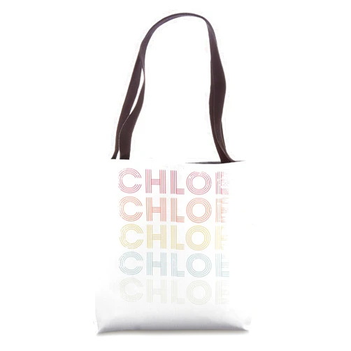 Vintage Chloe Name Gifts Chloe Retro Style Tote Bag