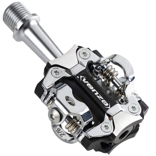 Venzo MTB Mountain Bike CNC Cr-Mo 6061 Aluminum Sealed Clipless Pedals 9/16