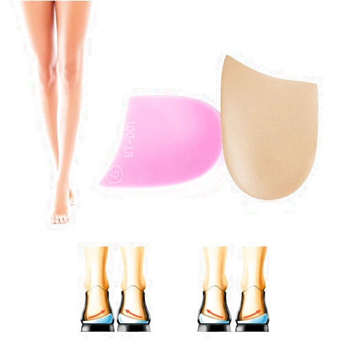 Odowalker X Leg O Leg Corrector Correction Insole 2 Pairs Silicone Orthopedic Support Soft Shoe Pad for Work Men Women, Heel Inserts