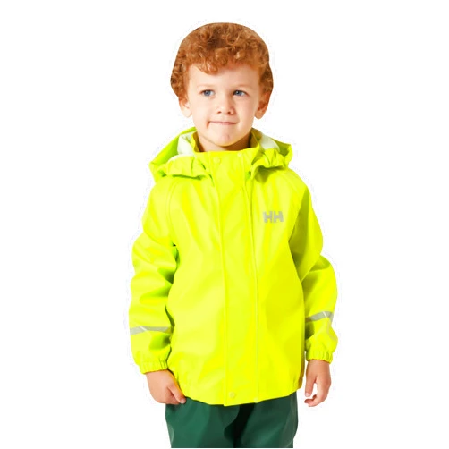Helly-Hansen Kid's Bergen 2.0 PU Rainset, 390 Jungle Green, 9