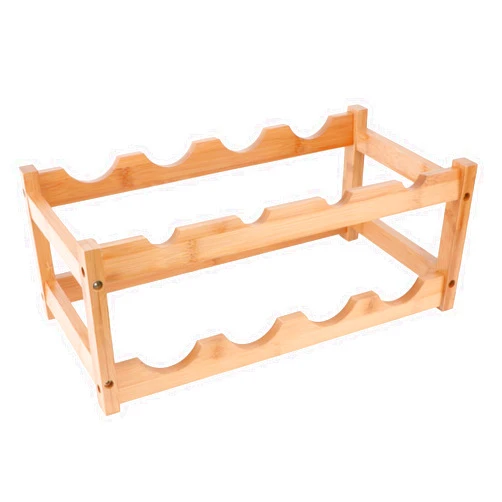IMIKEYA Wine Rack Decoration Agate Coasters Wine Bottle Storage Pantry Storage Rack Table Top Wine Rack Wine Bottles Refined Wine Rack 2 Tier Wine Bottle Storage Wooden