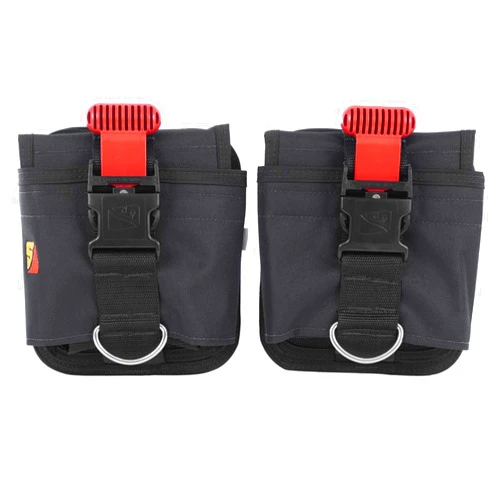 Dive Rite Scuba Diving Quick Buckle Weight Pocket System - 20 LB