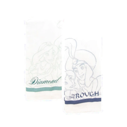 Best Brands Disney Princess 100% Cotton Kitchen Towels, 2pk-Soft & Absorbent Decorative Kitchen Towels Perfect for Drying Dishes & Hands-Machine Washable Kitchen Towel Set, 16 x 26 inches - Aladdin
