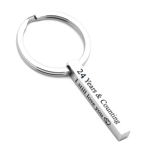 Eilygen Anniversary Keychains Couple Gift Couple Keychain Boyfriend Husband Gift Anniversary Key Chain Gift for Him Her