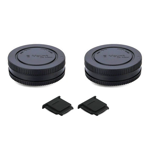 PROfezzion 2 Pack E Mount Body Cap & Rear Lens Cover for Sony A6700 A6600 A6500 A6400 A6300 A6100 A6000 ZV-E10 ZV-E1 A7C II A7CII A7CR A7 A7II A7III A7IV A7V A7R A7RII A7RIII A7RIV A7RV A7S II III A9 II A1II