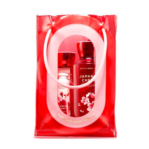Bath & Body Works Japanese Cherry Blossom Gift Set with Body Wash, Fine Fragrance Mist, Lotion, & Hand Cream – Personal Care Collection for Gifting or Individual Use, Iconic Floral Scent - 1 Pack