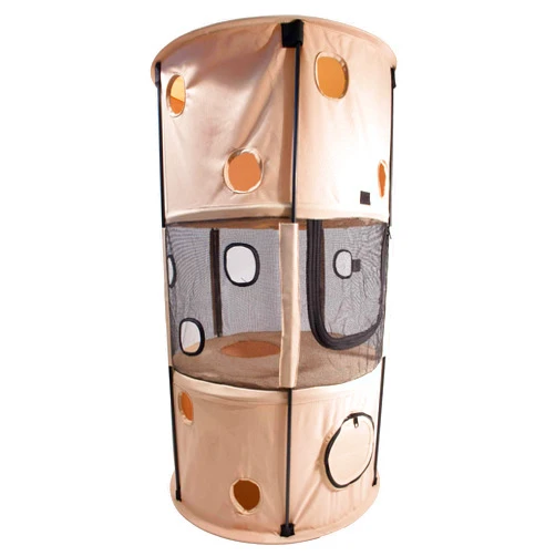 Pet Life ® Climbertree Circular Obstacle Play-Active Travel Collapsible Travel Pet Cat House