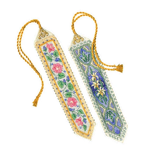 Dimensions Gold Collection Counted Cross Stitch Bookmark Craft Kit, 2 pc