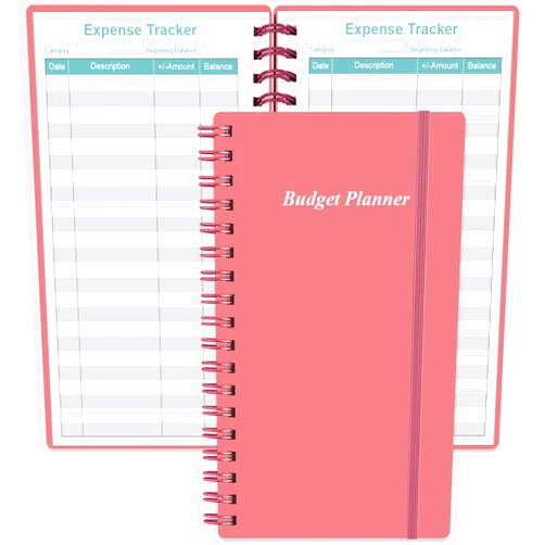 Heveboik Budget Planner - A6 Expense Budget Tracker, Budget Book for Ledger Book, Money Organizer for Wallet, 3.75