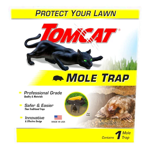 Tomcat Mole Trap - Kill Moles Without Drawing Blood to Protect Your Lawn - Reusable - Professional Grade, Innovative and Effective Design
