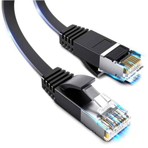 Tiktun Cat 6 Ethernet Cable, 100Ft Heavy Duty High Speed Internet Network Cable, Professional LAN Cable, 26AWG, 2000Mhz 40Gbps with Silver Plated RJ45 Connector, Shielded in Wall, Indoor&Outdoor
