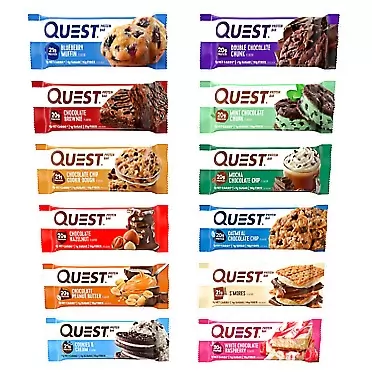 Quest Nutrition- High Protein, Low Carb, Gluten Free, Keto Friendly, 12-2.2 ounce assorted flavors variety Pack