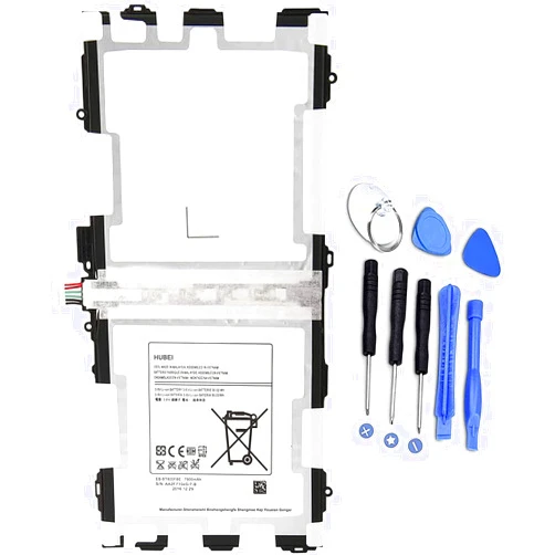 Hubei EB-BT800FBU EB-BT800FBC Tablet Battery Replacement for Samsung Galaxy Tab S 10.5 SM-T800 SM-T801 SM-T805 SM-T805C SM-T805W T805Y T805M SM-T807 SM-T807A SM-T807P SM-T807V T807T(3.8V 7900mAh)