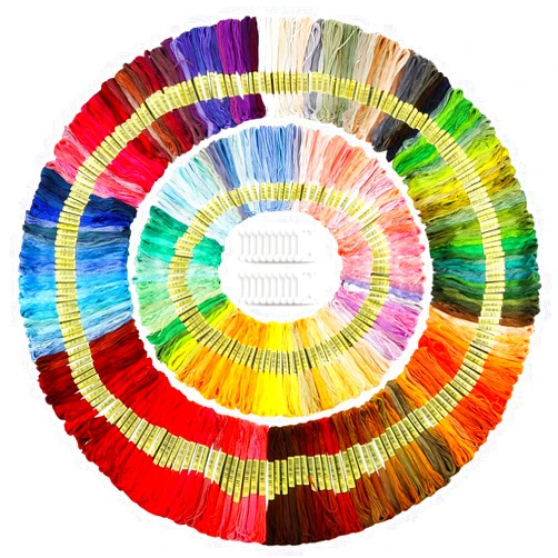 Caydo 447 Color Embroidery Floss, Cross Stitch Threads with 20 Pieces Floss Bobbins for Friendship Bracelets Arts DIY Crafts