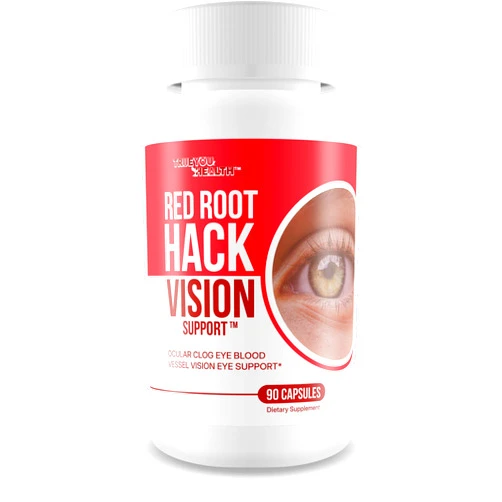 True You Health Red Root Hack Vision Supplement - Our Best Eye Pills for Ocular Clog - Vision Eye Vitamins to Improve Eyesight - Our Best Bloodflow Vision Pills Sight Care Formula with Vitamin A, Lutein, Zeaxanthin