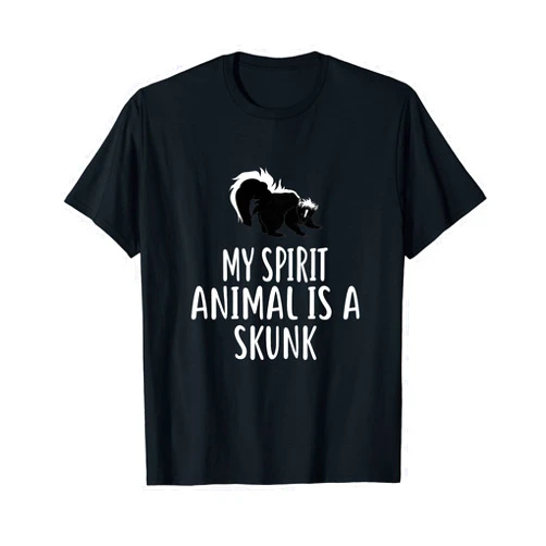 July 4th Designs By ShirtZilla My Spirit Animal Is A SKUNK T-Shirt Funny SKUNKS T-Shirt