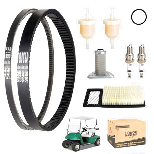 10L0L Golf Cart EZGO Tune Up Kit w/Drive Belt & Starter Gen.Belt for EZGO TXT Medalist 1994-2005 with 295/350cc 4 Cycle Robins Motor