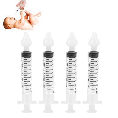 Taidda Baby Nasal Aspirator, 2 Box Professional Syringe Baby Nasal Irrigator Infant Nose Cleaner Rinsing Device with Cleanable and Reusable Silicone Nasal Suction Tip
