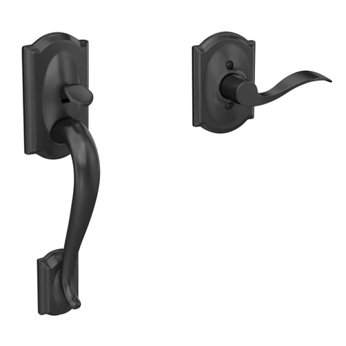 SCHLAGE FE285 622 Acc CAM LH Lower Half Handleset, Camelot Interior Trim, Matte Black