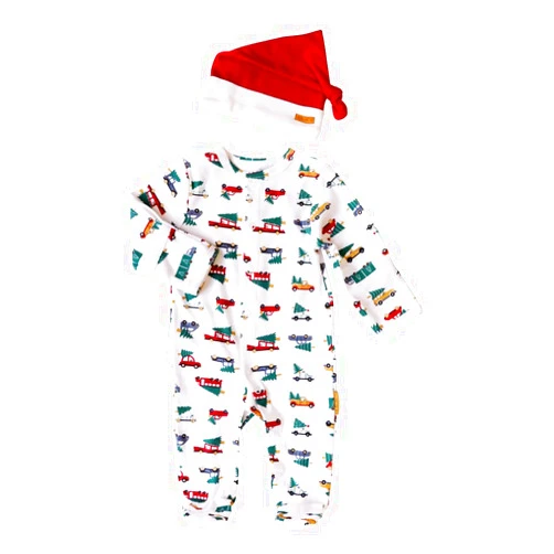Lila & Jack My First Christmas Pajama for Newborn Babies