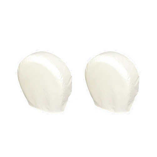 Explore Land Tire Covers 2 Pack - Tough Tire Wheel Protector for Truck, SUV, Trailer, Camper, RV - Universal Fits Tire Diameters 26-28.75 inches, White