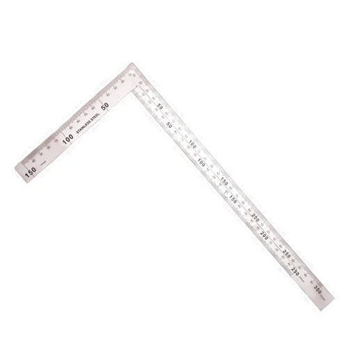 Utoolmart 150mmx300mm Thickened High-end Square Stainless Steel Framing Square Right Angle Ruler Thicken Try Square Ruler Tools for Carpenter Engineer 1Pcs