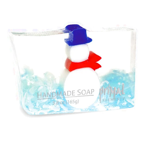 Primal Elements Snowy Wrapped Bar Soap, Blue, 5 Ounce